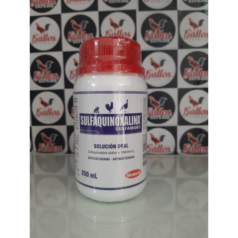sulfaquinoxalina de 250 ml
