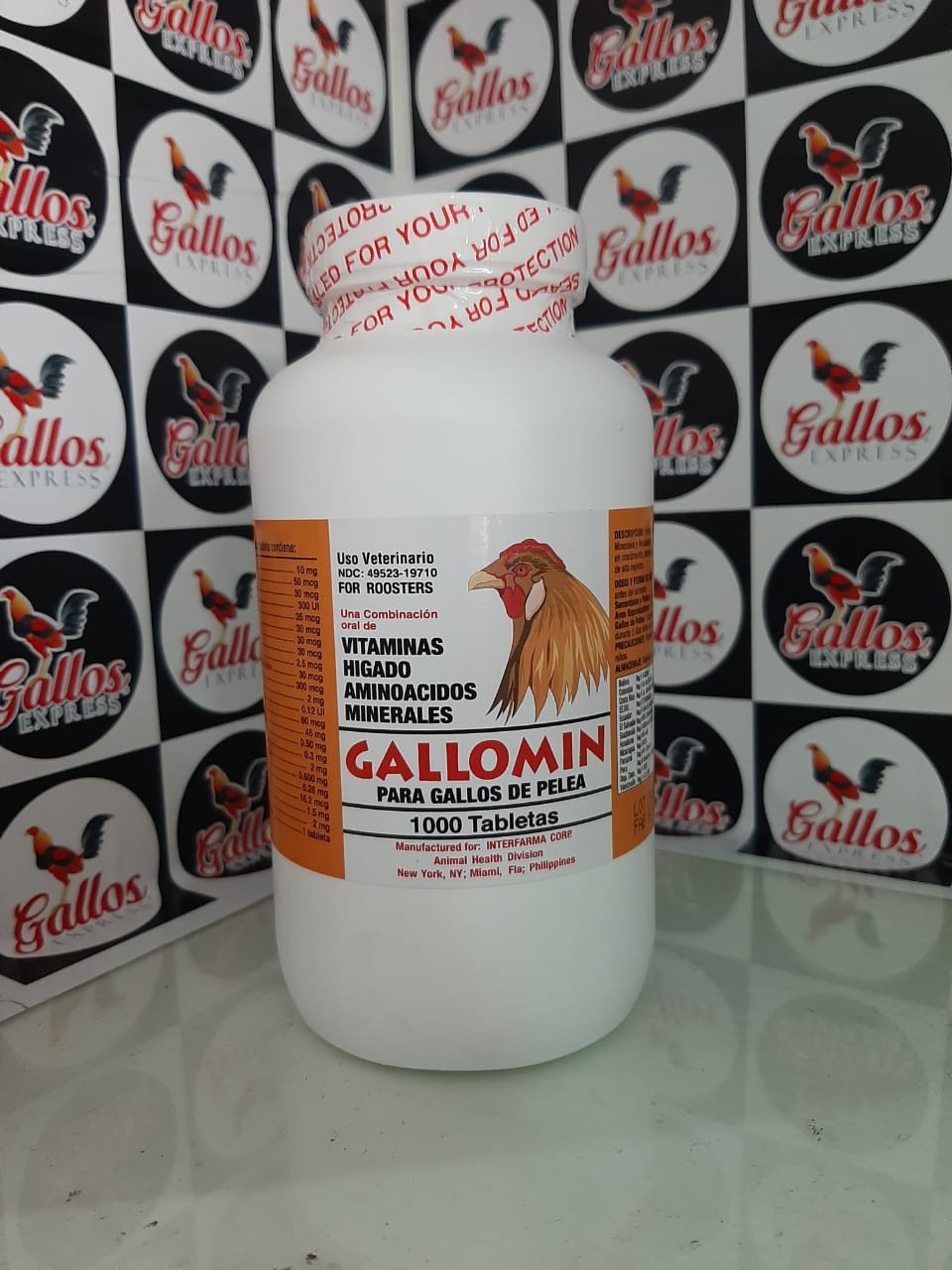 GALLOMIN DE 1000 TAB