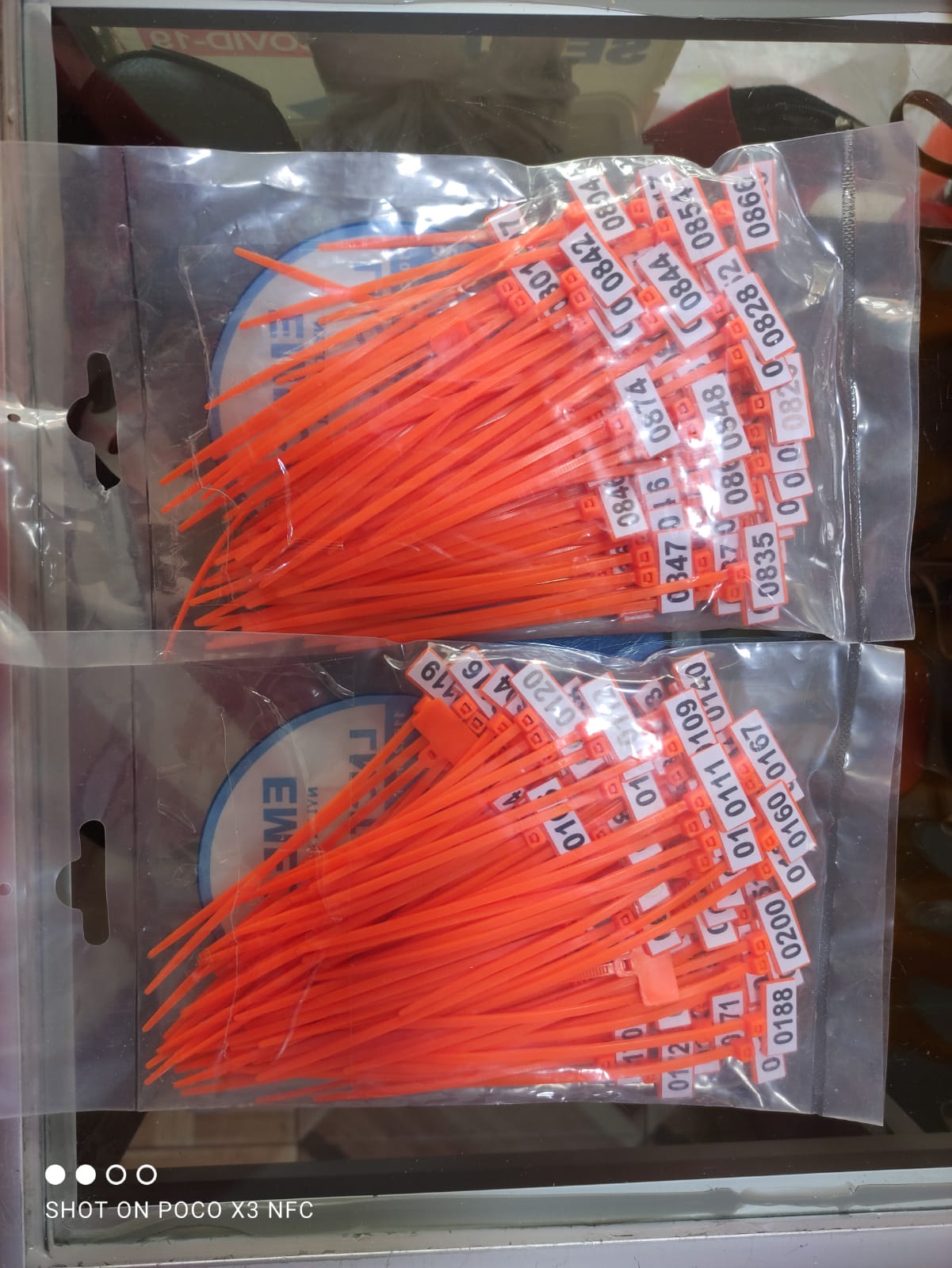 PRECINTOS PLASTICOS PARA TORNEO CON NUMERO