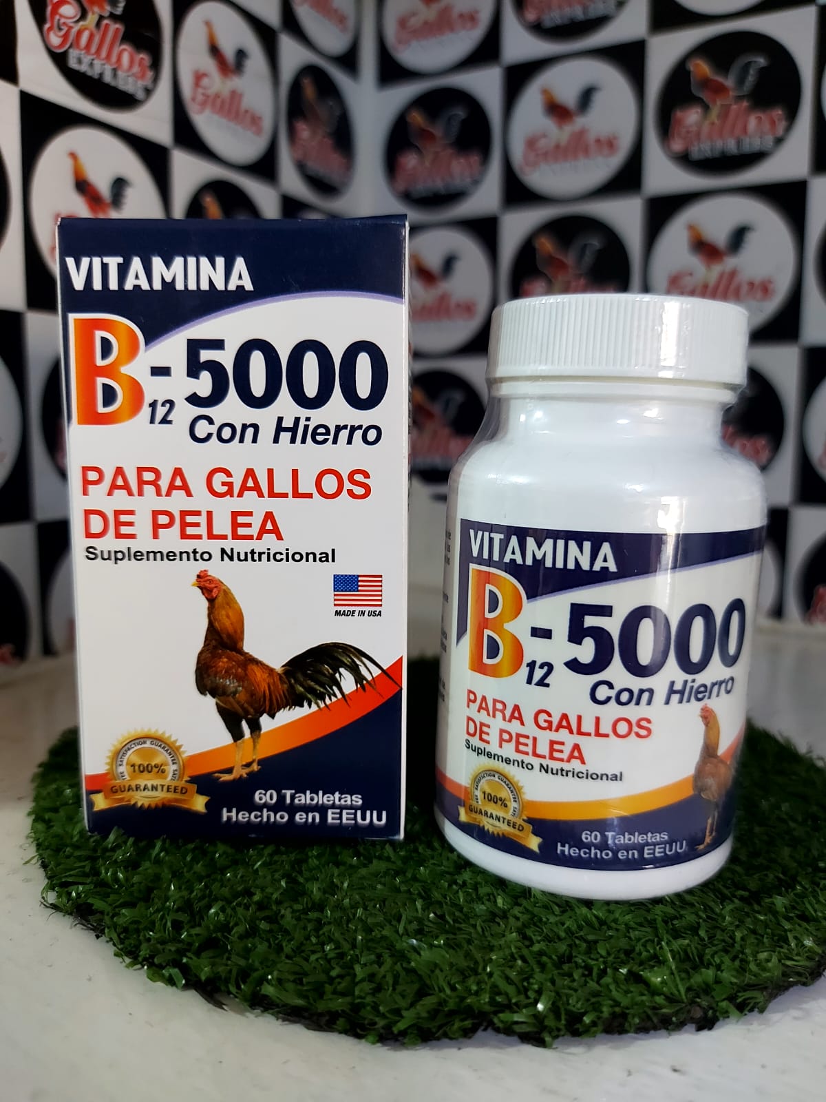 VITAMINA B12 5000+HIERRO DE 60