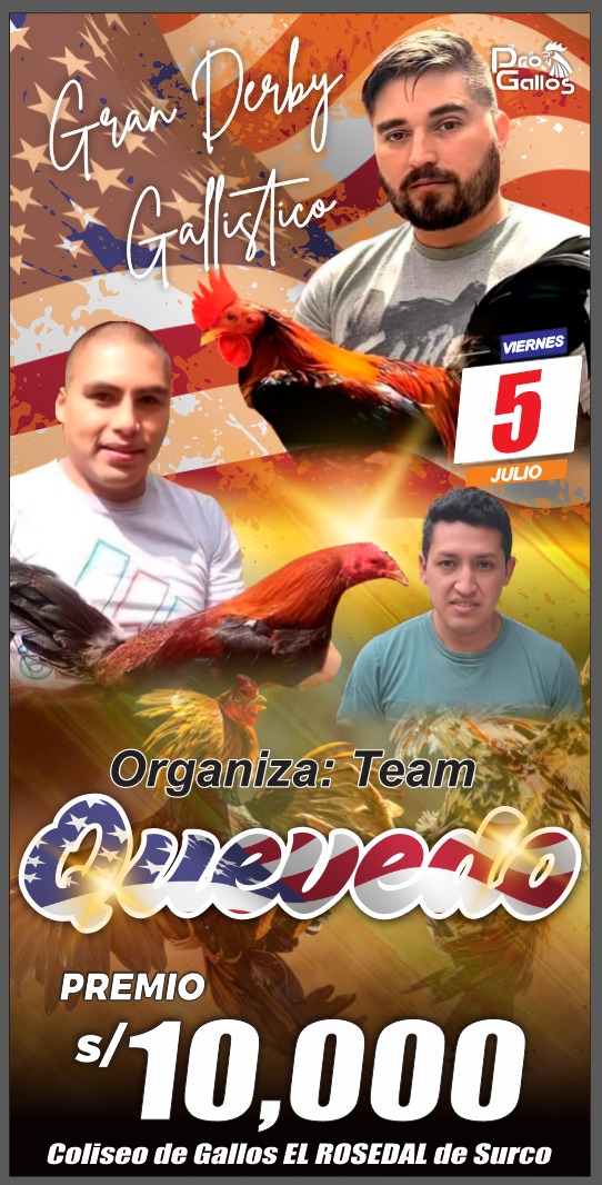 GRAN DERBY GALLISTICO Org. TEAM QUEVEDO